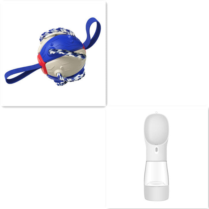 Interactive Dog Football Soccer Ball With Tabs Inflated Training Toy Outdoor Border Collie Balls Pet Products - 𝓢𝓱𝓸𝓹𝓵𝓮𝓬𝔂