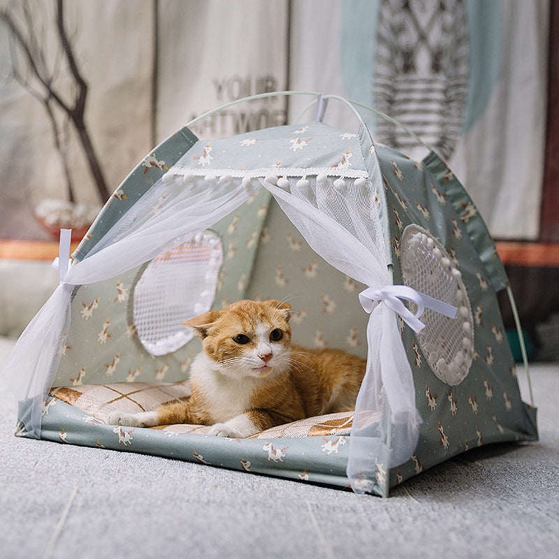 Semi-enclosed pet bed - 𝓢𝓱𝓸𝓹𝓵𝓮𝓬𝔂