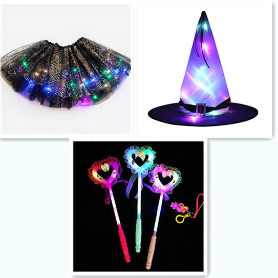 Magical & Luminous  LED Princess Halloween Tutu Skirt Sequins Shiny Skirt - 𝓢𝓱𝓸𝓹𝓵𝓮𝓬𝔂