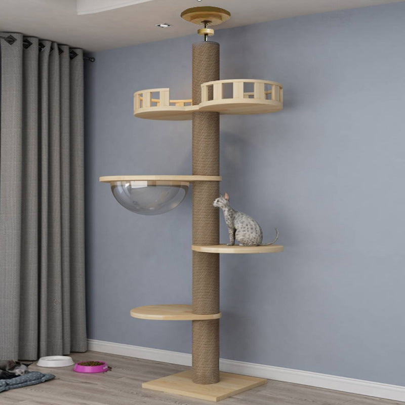 Solid Wood Column Cat Climbing Frame Toy - 𝓢𝓱𝓸𝓹𝓵𝓮𝓬𝔂