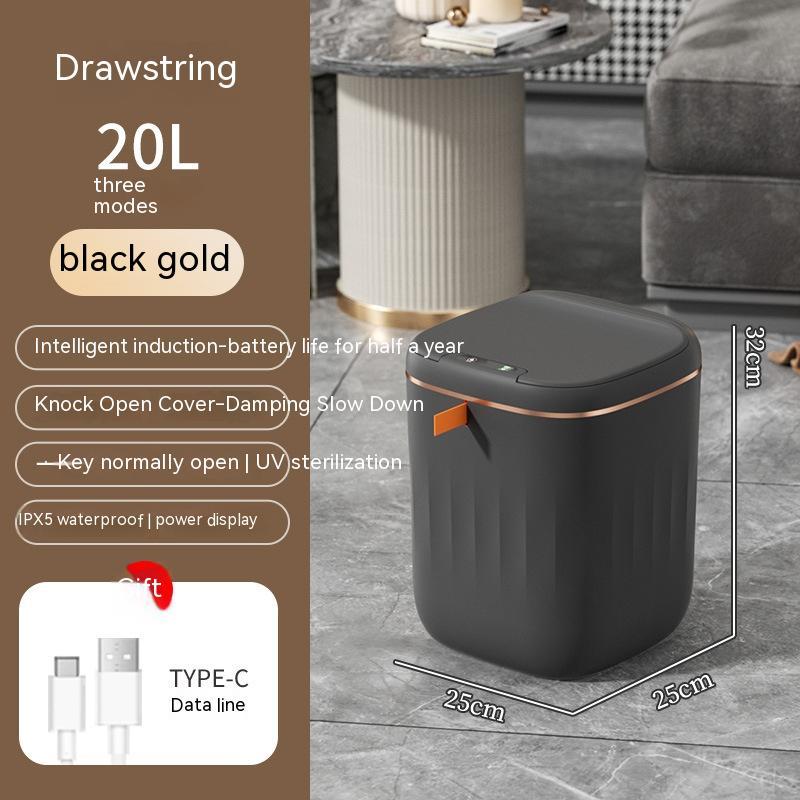 Smart Trash Can With Lid For Bedroom And Living Room Kitchen Storage Box Trash Can Induction Small Car Box Automatic Smart Dustbin Smart Trash Bin - 𝓢𝓱𝓸𝓹𝓵𝓮𝓬𝔂