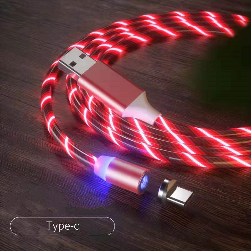 Magnetic Charging Cable Streamer Fast Charging Cable Lighting Micro USB Cable LED Magnet Charger Type-C Cable - 𝓢𝓱𝓸𝓹𝓵𝓮𝓬𝔂