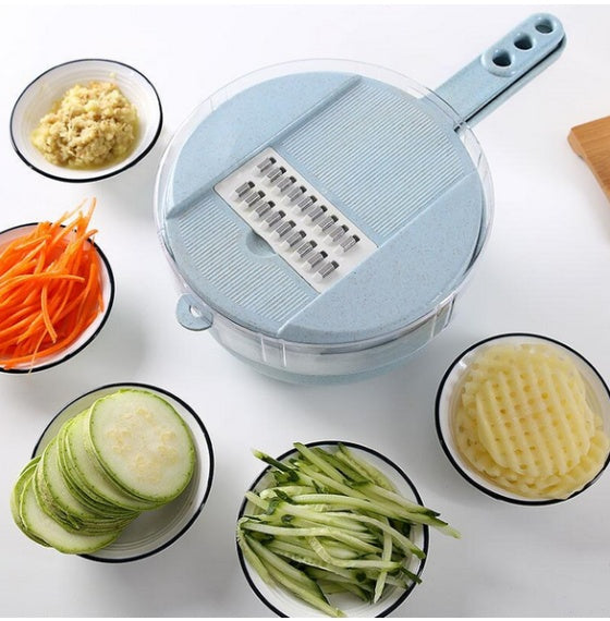 8 In 1 Mandoline Slicer Vegetable Slicer Potato Peeler Carrot Onion Grater With Strainer Vegetable Cutter Kitchen Accessories - 𝓢𝓱𝓸𝓹𝓵𝓮𝓬𝔂