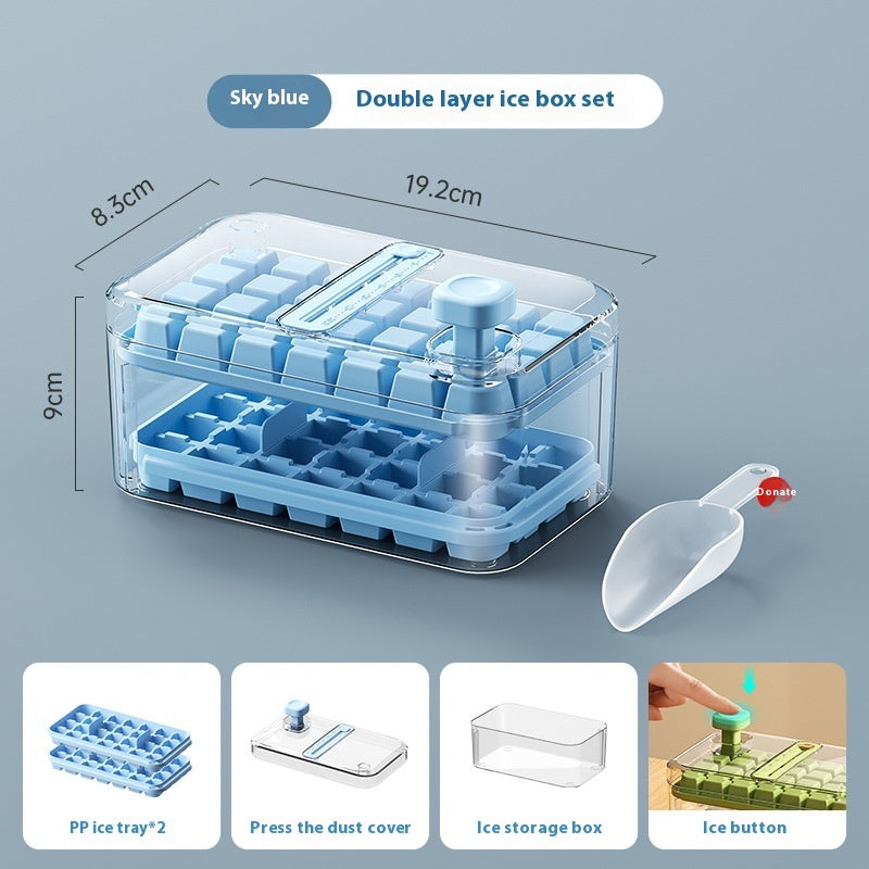 28 56 Grids Reusable Ice Mold Ice Cubes Tray DIY Moulds Ice Cubes Maker Release Homemade Ice Cubes Tray Mold Home Ice Making Tool