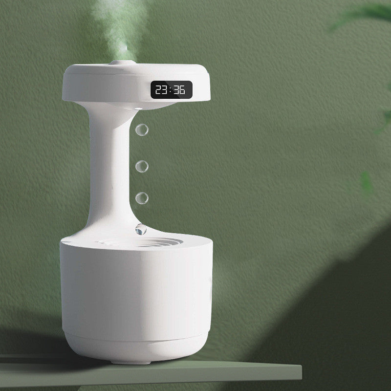 Bedroom Anti-Gravity Humidifier With Clock Water Drop Backflow Aroma Diffuser Large Capacity Office Bedroom Mute Heavy Fog Household Sprayer - 𝓢𝓱𝓸𝓹𝓵𝓮𝓬𝔂