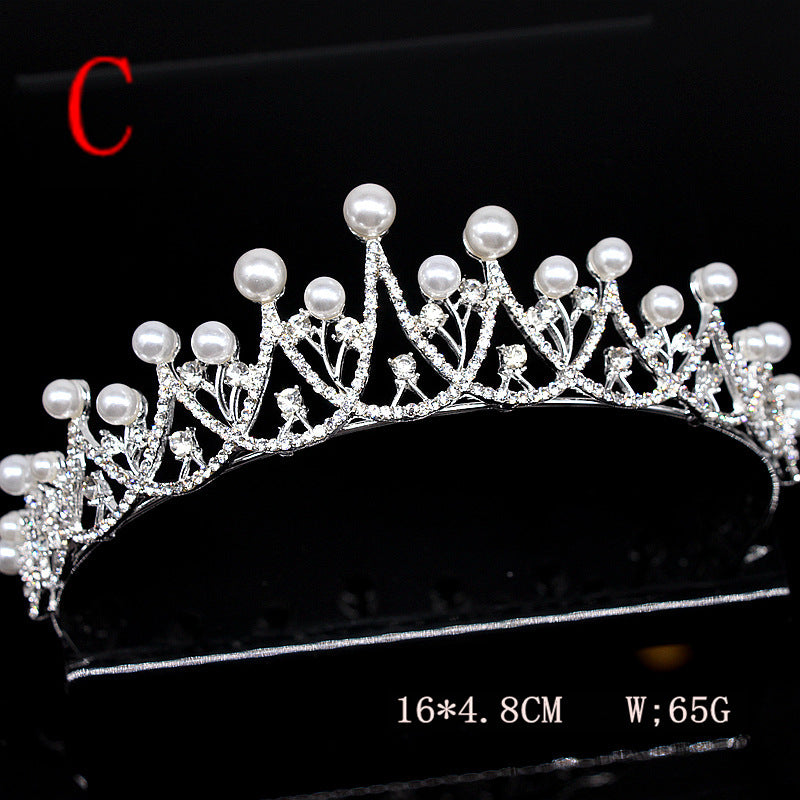 Super Glitter Pearl Rhinestone Headband Headdress - 𝓢𝓱𝓸𝓹𝓵𝓮𝓬𝔂