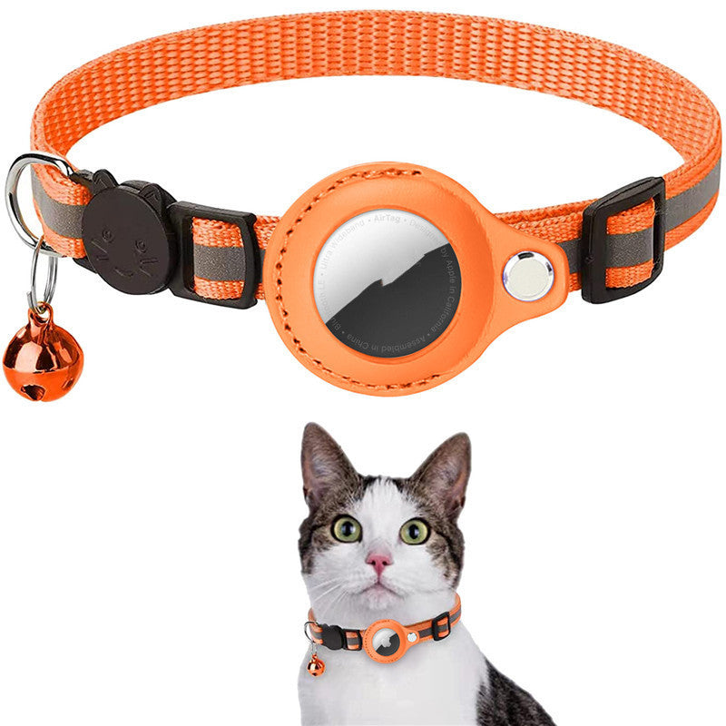 Reflective Collar Waterproof Holder Case For Airtag Air Tag Airtags Protective Cover Cat Dog Kitten Puppy Nylon Collar - 𝓢𝓱𝓸𝓹𝓵𝓮𝓬𝔂