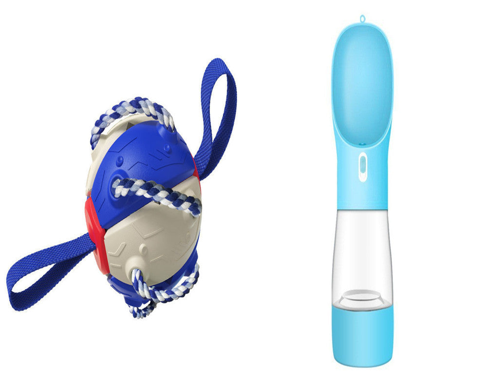 Interactive Dog Football Soccer Ball With Tabs Inflated Training Toy Outdoor Border Collie Balls Pet Products - 𝓢𝓱𝓸𝓹𝓵𝓮𝓬𝔂