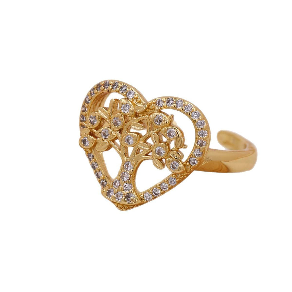 Tree Of Life Women's Ring Gold-plated Inlaid Zircon - 𝓢𝓱𝓸𝓹𝓵𝓮𝓬𝔂