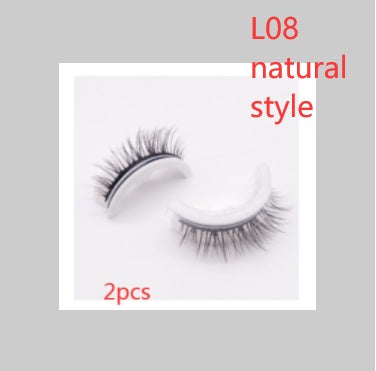 Reusable 3D Mink Lashes Natural False Eyelashes Self Adhesive Fake Glue Free Makeup Eyelash Extension Silk - 𝓢𝓱𝓸𝓹𝓵𝓮𝓬𝔂