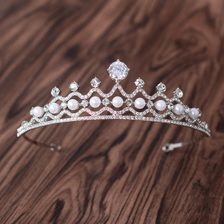 Simple Rhinestone Silver Headband Crown - 𝓢𝓱𝓸𝓹𝓵𝓮𝓬𝔂