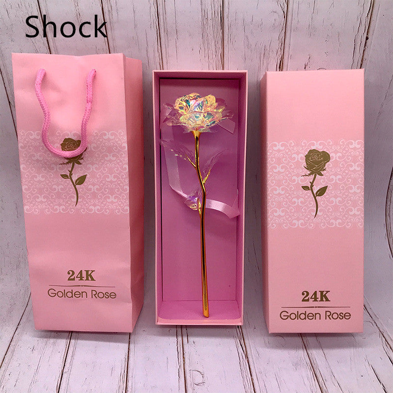 24K Luminous Color Gold Rose Flower Set - 𝓢𝓱𝓸𝓹𝓵𝓮𝓬𝔂