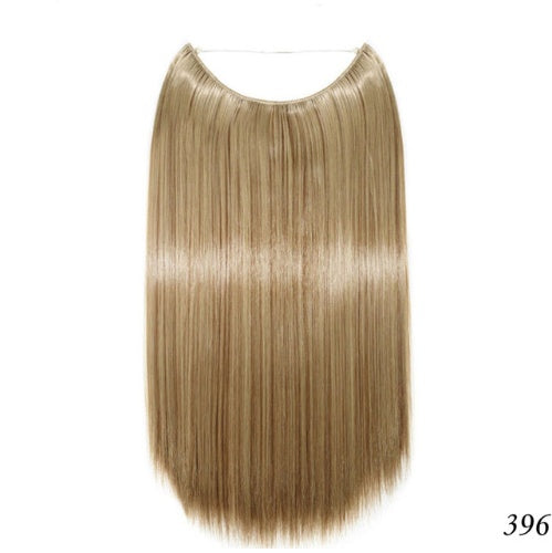 S-noilite 20 inches Invisible Wire No Clips in Hair Extensions Secret Fish Line Hairpieces Silky Straight Synthetic - 𝓢𝓱𝓸𝓹𝓵𝓮𝓬𝔂