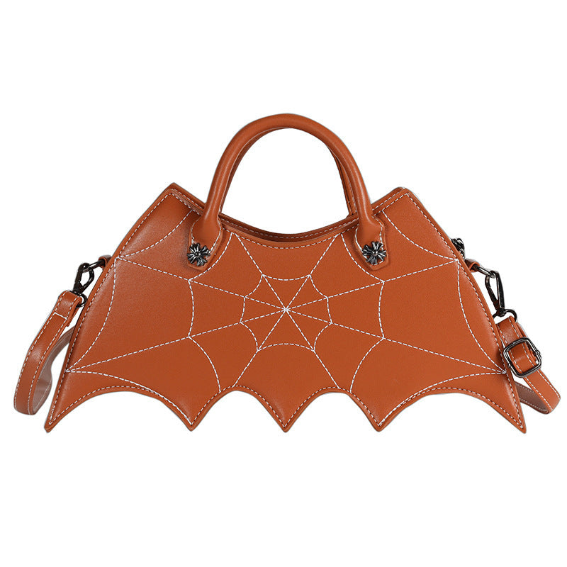 Halloween Spider Web Shape Shoulder Bags Personality Batgirl Tide Pu Handbags Fashoin Messenger Crossbody Bag - 𝓢𝓱𝓸𝓹𝓵𝓮𝓬𝔂
