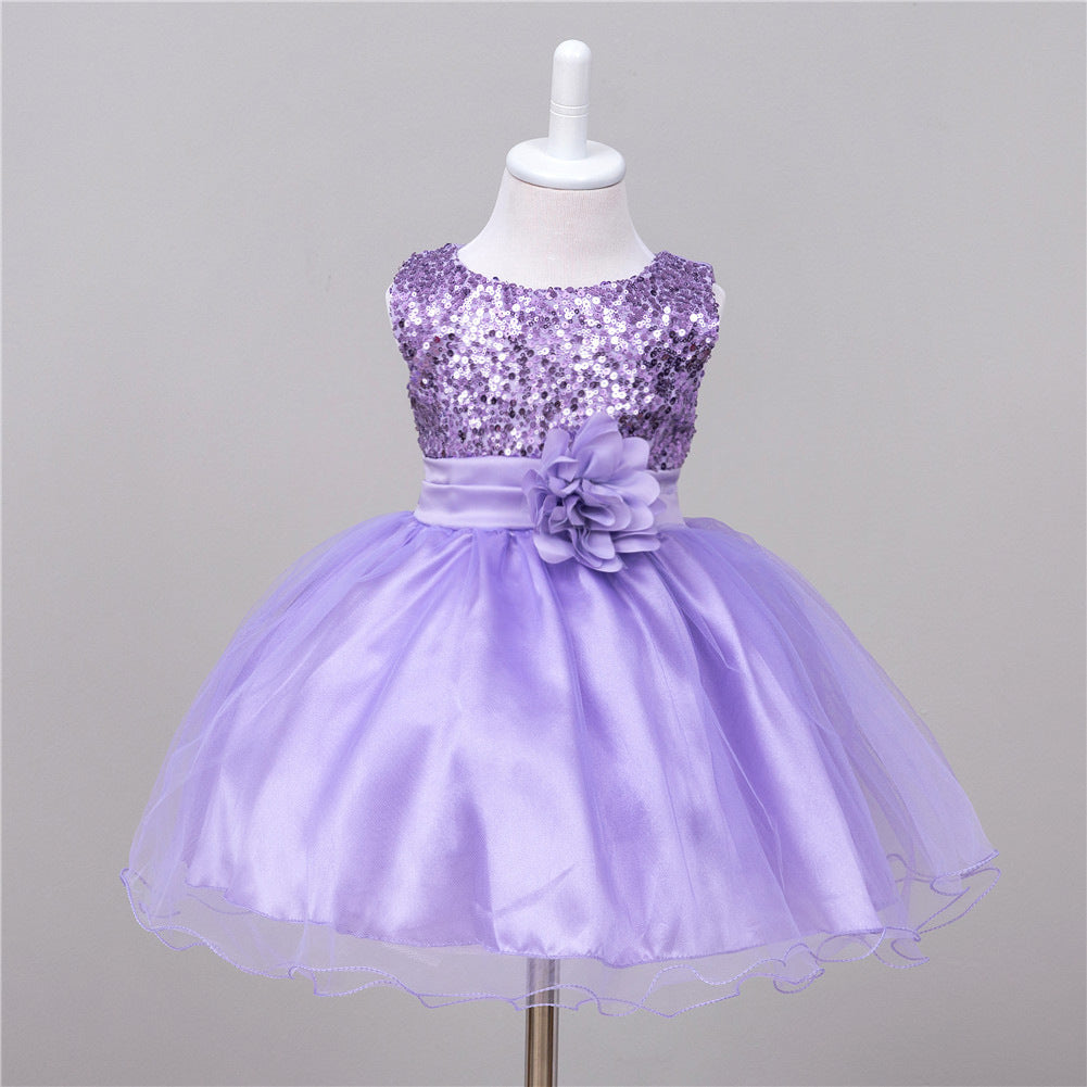 Baby Sequin Dress Flower Girl Wedding Princess Dress - 𝓢𝓱𝓸𝓹𝓵𝓮𝓬𝔂