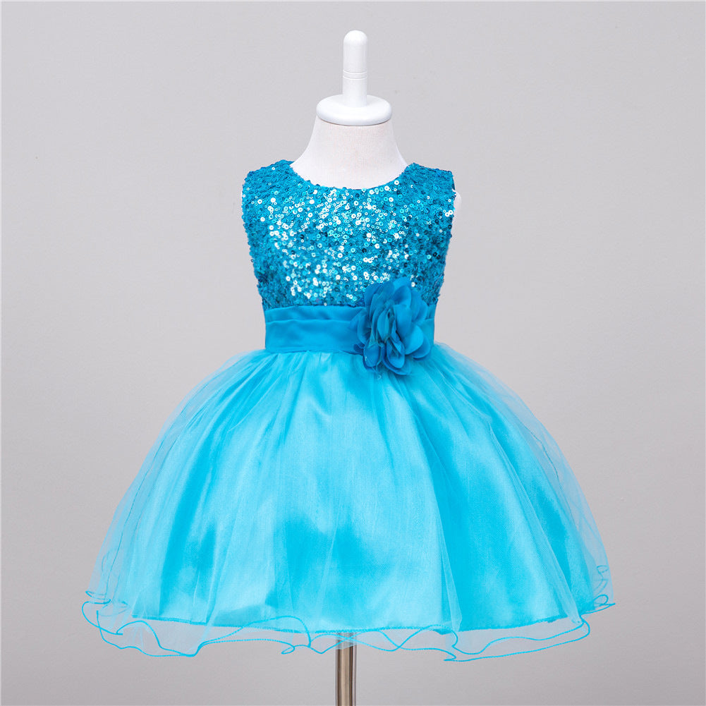 Baby Sequin Dress Flower Girl Wedding Princess Dress - 𝓢𝓱𝓸𝓹𝓵𝓮𝓬𝔂