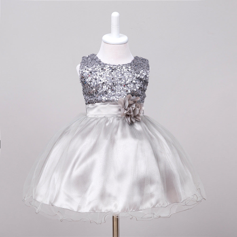 Baby Sequin Dress Flower Girl Wedding Princess Dress - 𝓢𝓱𝓸𝓹𝓵𝓮𝓬𝔂