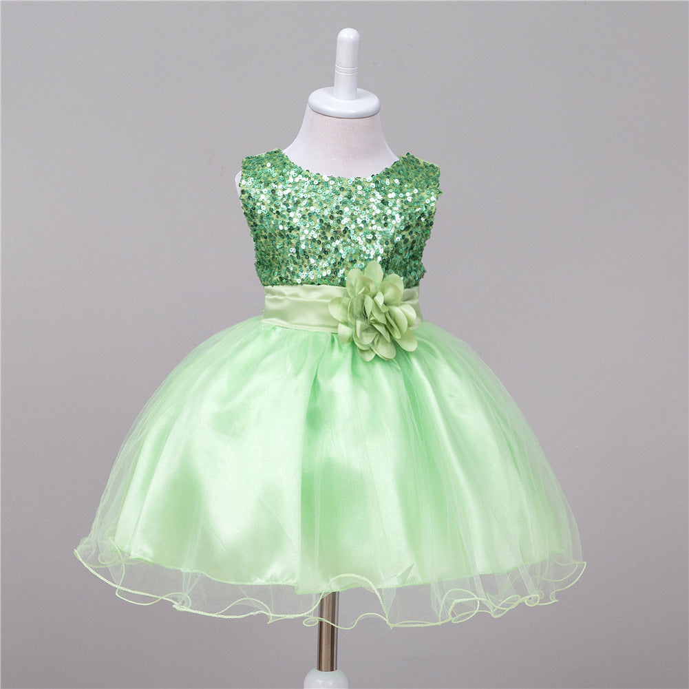 Baby Sequin Dress Flower Girl Wedding Princess Dress - 𝓢𝓱𝓸𝓹𝓵𝓮𝓬𝔂