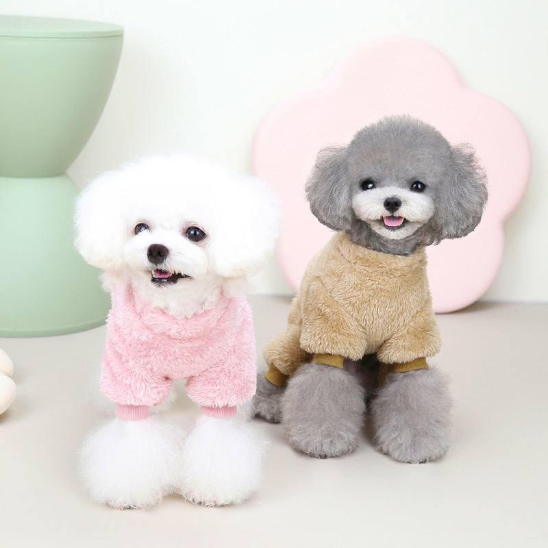 Pet Clothes Dog New Tricolor Pull Loop Four Leg Sweater Winter Keep Warm - 𝓢𝓱𝓸𝓹𝓵𝓮𝓬𝔂