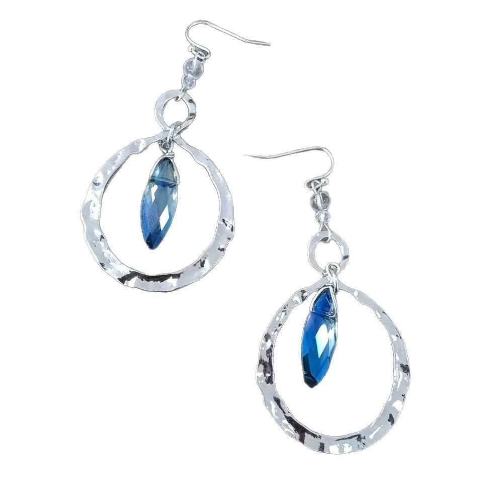 A Pair Of Retro Beating Winding Moonstone Eardrops