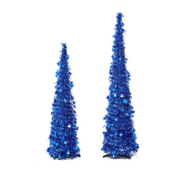 Artificial Tinsel Up Christmas Tree With Stand Gorgeous Collapsible Artificial Christmas Tree For Christmas Decorations - 𝓢𝓱𝓸𝓹𝓵𝓮𝓬𝔂