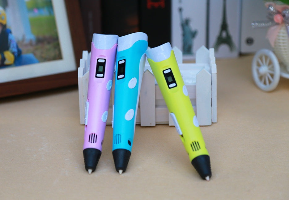 3D print pen 3D pen two generation graffiti 3D stereoscopic paintbrush children puzzle painting toys - 𝓢𝓱𝓸𝓹𝓵𝓮𝓬𝔂