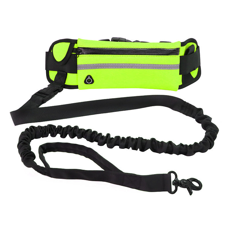 Hands Free Dog Leash Pet Walking And Training Belt With Shock Absorbing Bungee Leash For Up To 180lbs Large Dogs Phone Pocket And Water Bottle Holder - 𝓢𝓱𝓸𝓹𝓵𝓮𝓬𝔂
