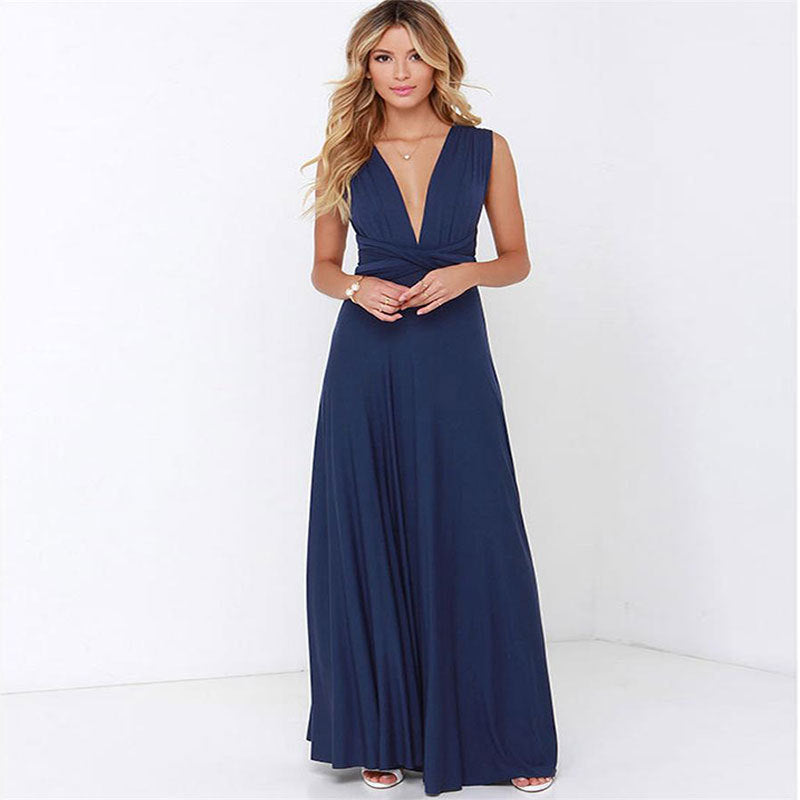 Women's Sexy Long Party Dress Club Floor-Length Summer Backless Bandage Maxi Dress Multiway Bridesmaids Boho Women Dress Vestidos - 𝓢𝓱𝓸𝓹𝓵𝓮𝓬𝔂