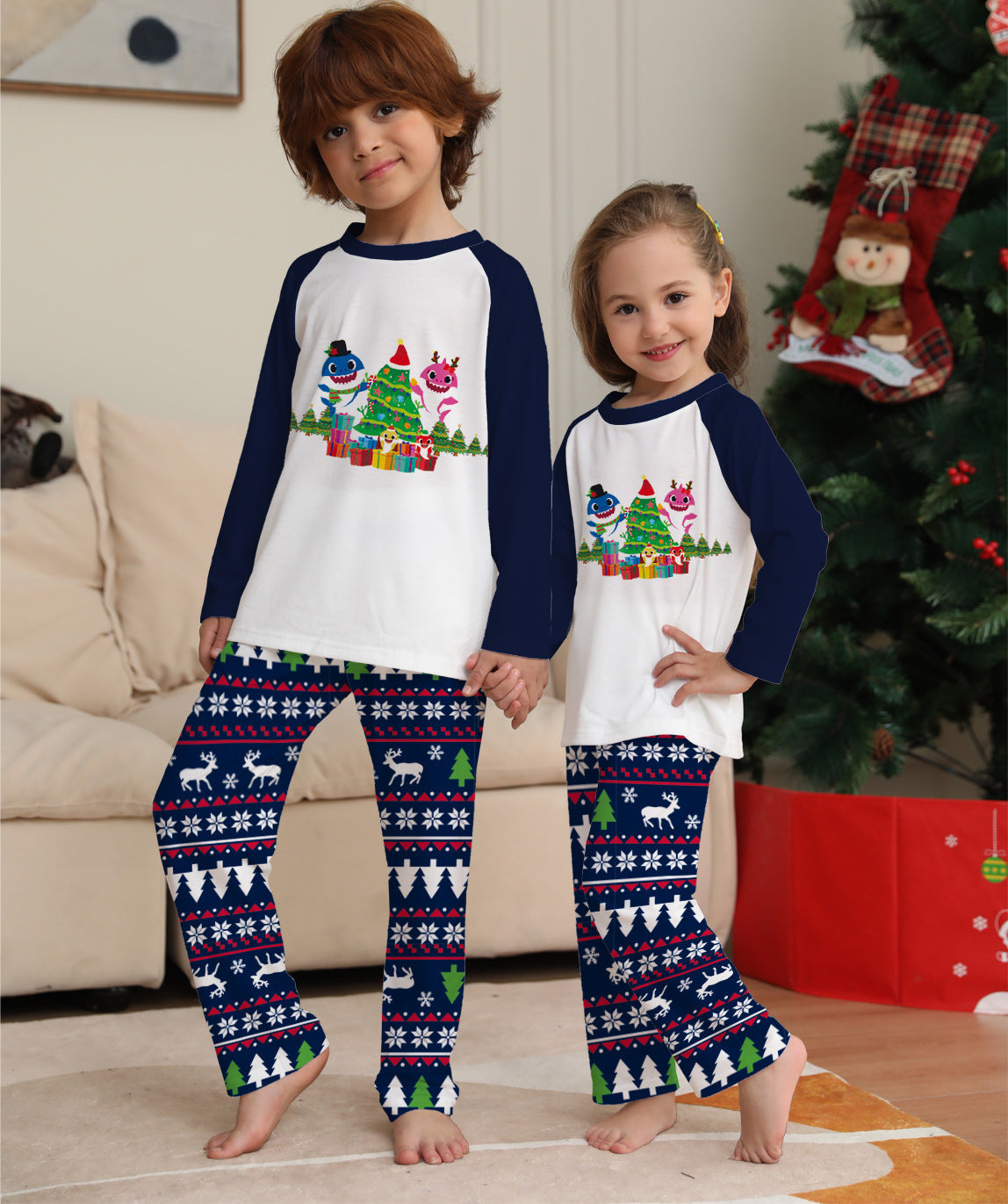 Family Matching Christmas Pajamas Set Xmas Long Sleeve Sleepwear Nightwear For Couples Kids Baby - 𝓢𝓱𝓸𝓹𝓵𝓮𝓬𝔂