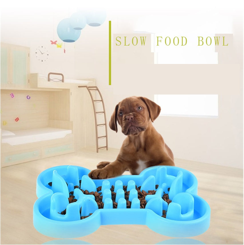 Pet Dog Slow Food Feeder Anti Choke Travel Bowl - 𝓢𝓱𝓸𝓹𝓵𝓮𝓬𝔂