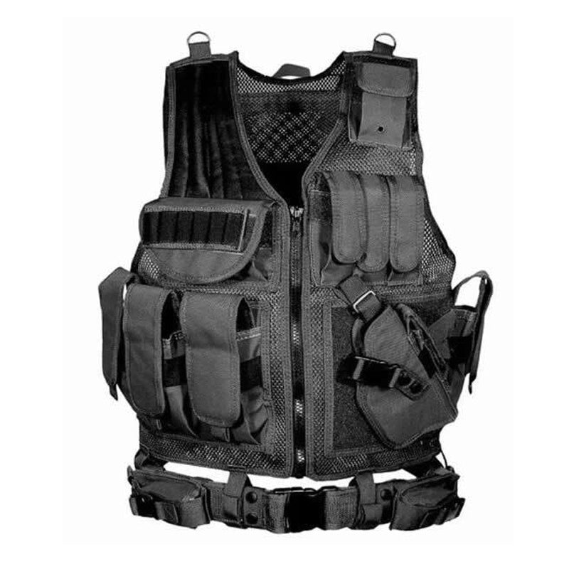 Tactical Vest Military Combat Army Armor Vests Molle Airsoft Plate Carrier Swat Vest Outdoor Hunting Fishing CS Training Vest - 𝓢𝓱𝓸𝓹𝓵𝓮𝓬𝔂