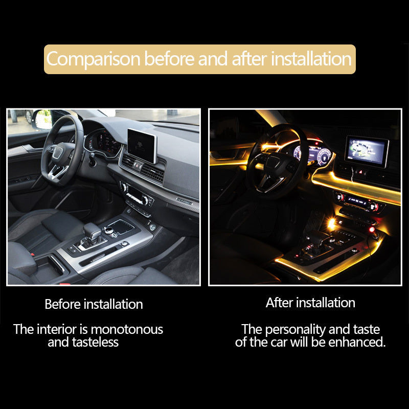Car Fiber Optic Ambient Light Modified Car Interior Cool Light APP Rhythm Light - 𝓢𝓱𝓸𝓹𝓵𝓮𝓬𝔂