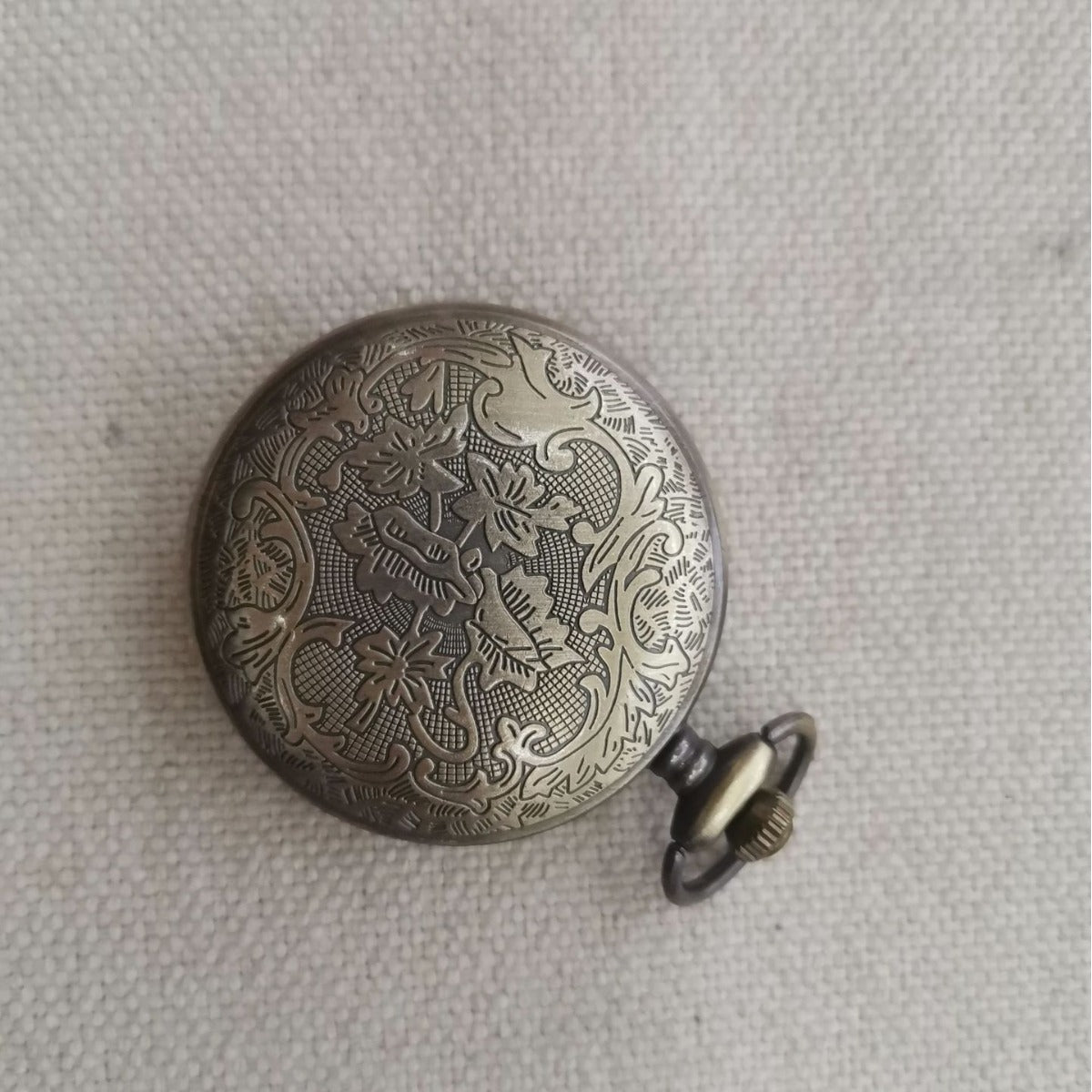 Peony Hollow Pocket Watch Necklace Vintage Ornament - 𝓢𝓱𝓸𝓹𝓵𝓮𝓬𝔂