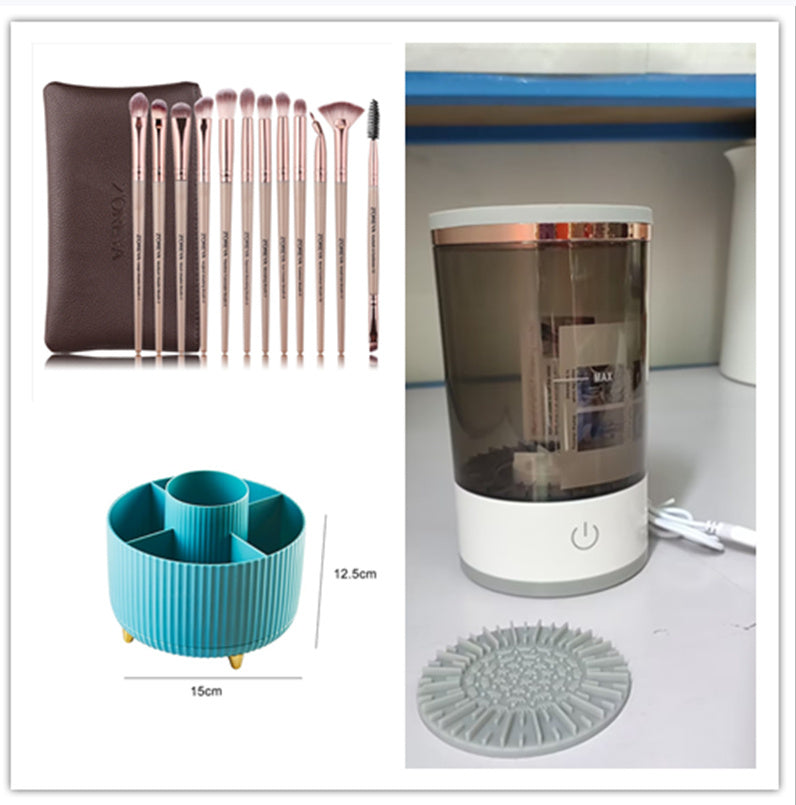 Women Eye Shadow Brush Cleaning Tool Portable Electric Makeup Brush Cleaner Machine With USB Charging Automatic Cosmetic Brush - 𝓢𝓱𝓸𝓹𝓵𝓮𝓬𝔂