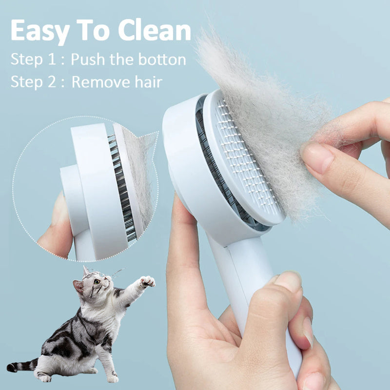 Pet Needle Comb Hair Remover Brush Dog And Cat Pet Comb Self Cleaning Massage Brushes Grooming Supplies - 𝓢𝓱𝓸𝓹𝓵𝓮𝓬𝔂