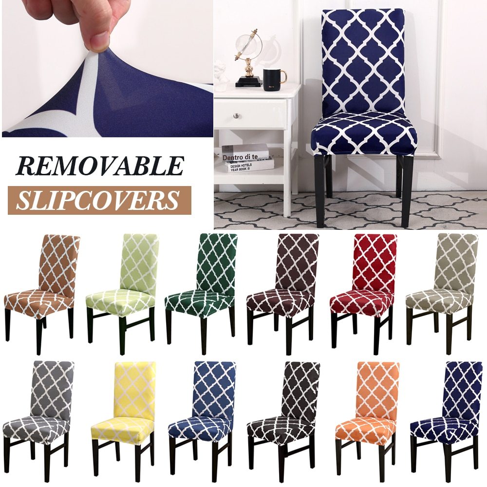 Spandex Chair Covers Printed Stretch Elastic Universal Chair Cover Slipcovers Fitting Chair Protective Covers - 𝓢𝓱𝓸𝓹𝓵𝓮𝓬𝔂