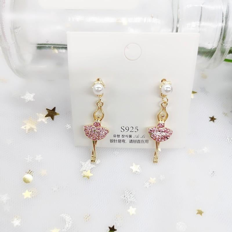 Pearl Southeast Asia Bow Women's Star Zircon Golden Euro-Korean Ear Team - 𝓢𝓱𝓸𝓹𝓵𝓮𝓬𝔂