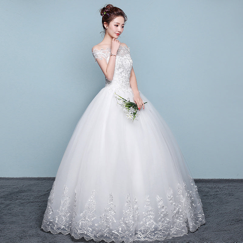 Qidi wedding dress shoulder wedding dress - 𝓢𝓱𝓸𝓹𝓵𝓮𝓬𝔂