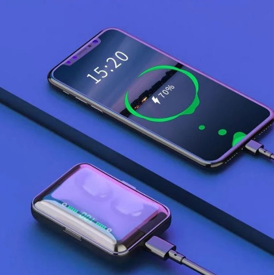 Multifunction Bluetooth Headset Binaural Movement Power Bank Phone Support - 𝓢𝓱𝓸𝓹𝓵𝓮𝓬𝔂