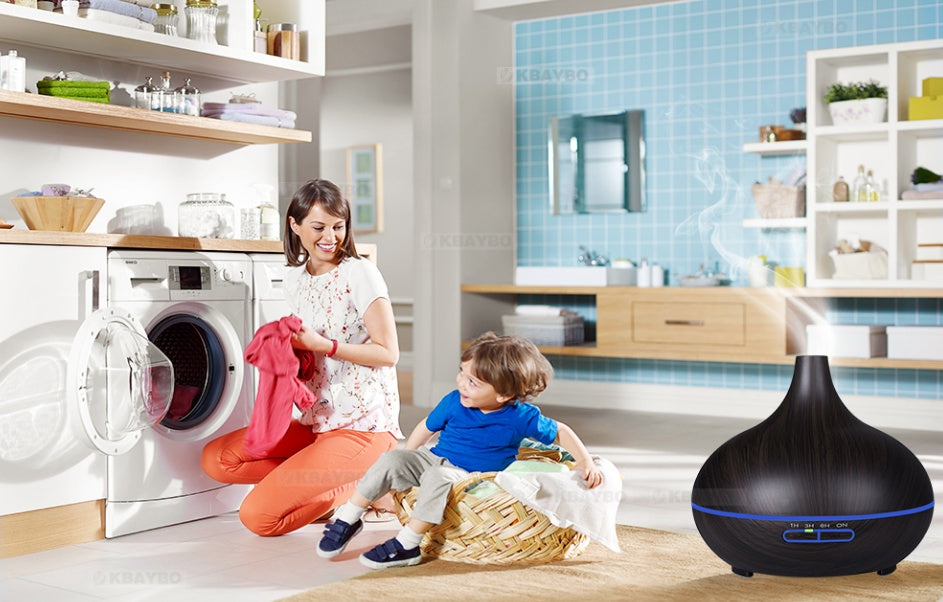 Creative Home Appliance Full Wood Grain Remote Control Aromatherapy Lamp - 𝓢𝓱𝓸𝓹𝓵𝓮𝓬𝔂