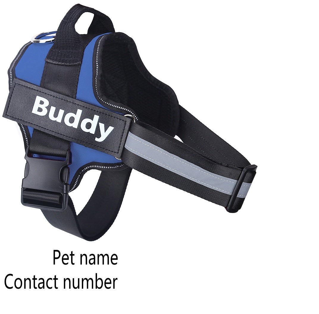 Personalized Dog Harness NO PULL Reflective Breathable Adjustable Pet Harness Vest For Small Large Dog Custom Patch Pet Supplies - 𝓢𝓱𝓸𝓹𝓵𝓮𝓬𝔂