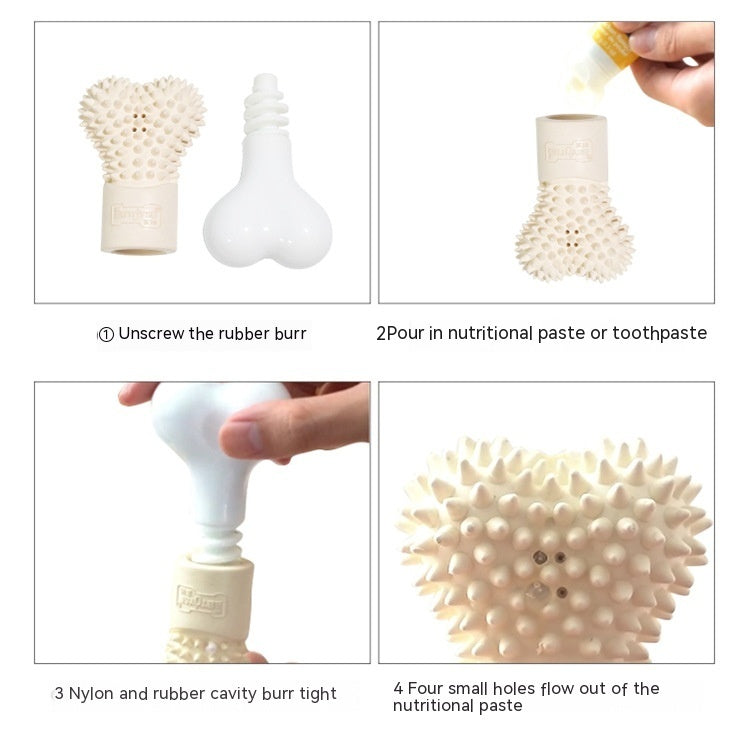 Bone Refillable Toothpaste Dog Toy - 𝓢𝓱𝓸𝓹𝓵𝓮𝓬𝔂