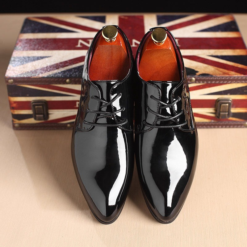 Men Leather Shoes Men Business Casual Dress Shoes Business Casual Leather Shoes Slip-on Black Driving Shoe For Men - 𝓢𝓱𝓸𝓹𝓵𝓮𝓬𝔂