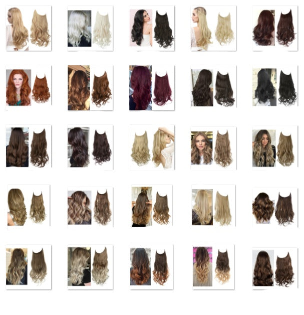 Wig Female Extension Chemical Fiber Long Curly Hair Matte High-temperature Fiber Fishing Thread Wig Set - 𝓢𝓱𝓸𝓹𝓵𝓮𝓬𝔂