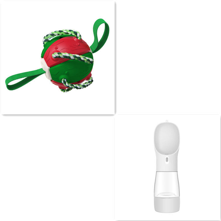 Interactive Dog Football Soccer Ball With Tabs Inflated Training Toy Outdoor Border Collie Balls Pet Products - 𝓢𝓱𝓸𝓹𝓵𝓮𝓬𝔂