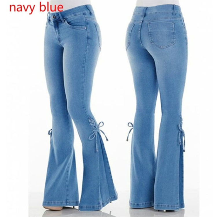 Ladies jeans mid-waisted denim trousers stretch jeans - 𝓢𝓱𝓸𝓹𝓵𝓮𝓬𝔂