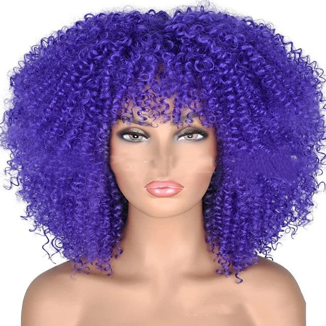 Small Curly Hair Rose Mesh Synthetic Headgear - 𝓢𝓱𝓸𝓹𝓵𝓮𝓬𝔂
