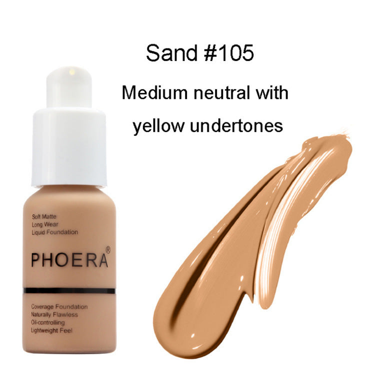Explosive Press Type Oil Control Natural Color Matte Concealer Foundation Cream - 𝓢𝓱𝓸𝓹𝓵𝓮𝓬𝔂