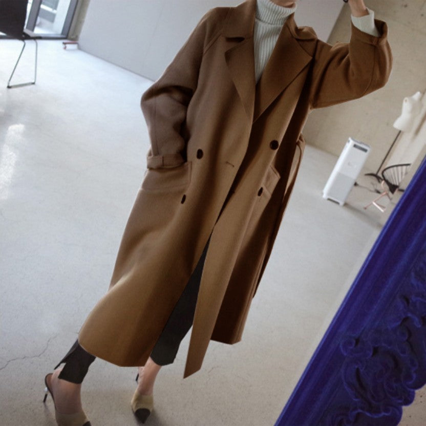 Womens Lapel Cashmere coat - 𝓢𝓱𝓸𝓹𝓵𝓮𝓬𝔂