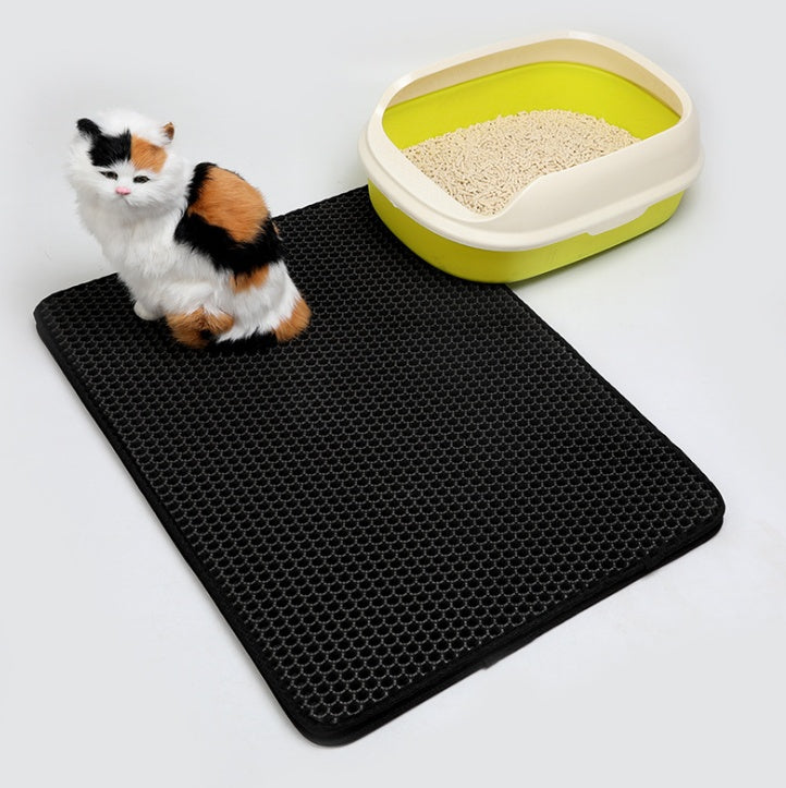 Pet Cat Litter Mat Pet Supplies EVA Double Cat Litter Mat - 𝓢𝓱𝓸𝓹𝓵𝓮𝓬𝔂